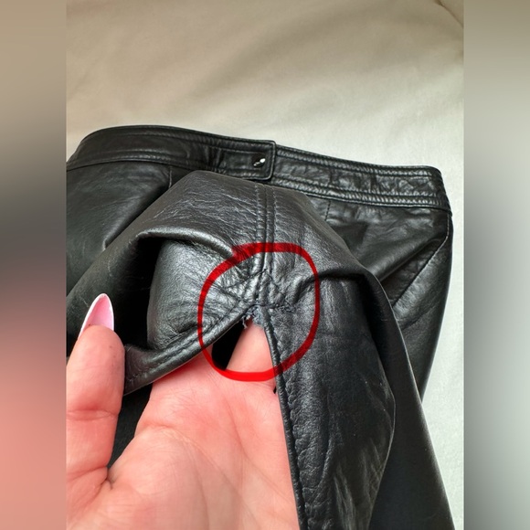 Women’s vintage The LERTHER RANCH LE RANCH DU CUIR leather skirt - Picture 12 of 16